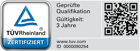 TÜV Rheinland Prüfzeichen Geprüfte Qualifikation, ID 0000090254